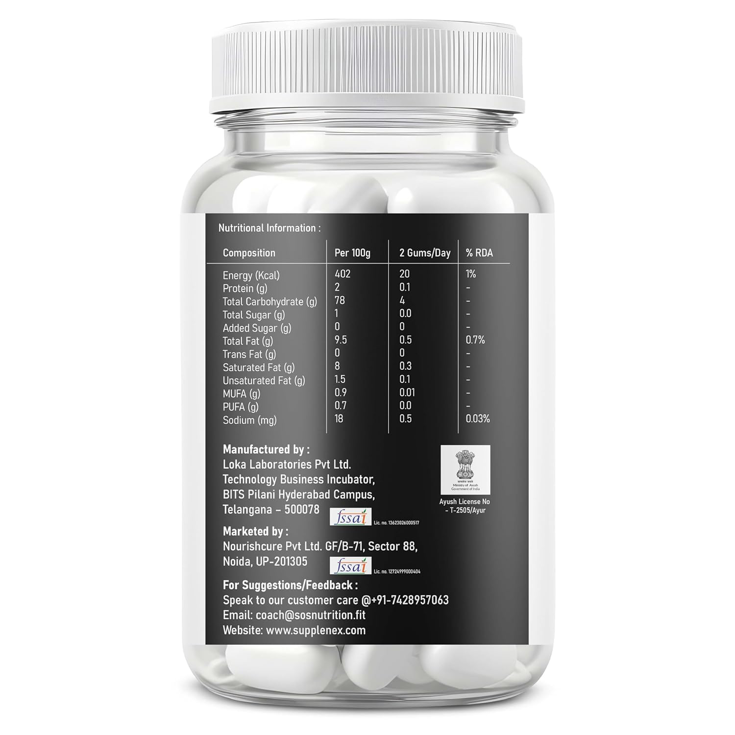 Supplenex shilajit gum